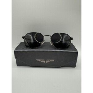 Police SPL970 Grey Rectangle Designer Sunglasses NEW Retail $300+